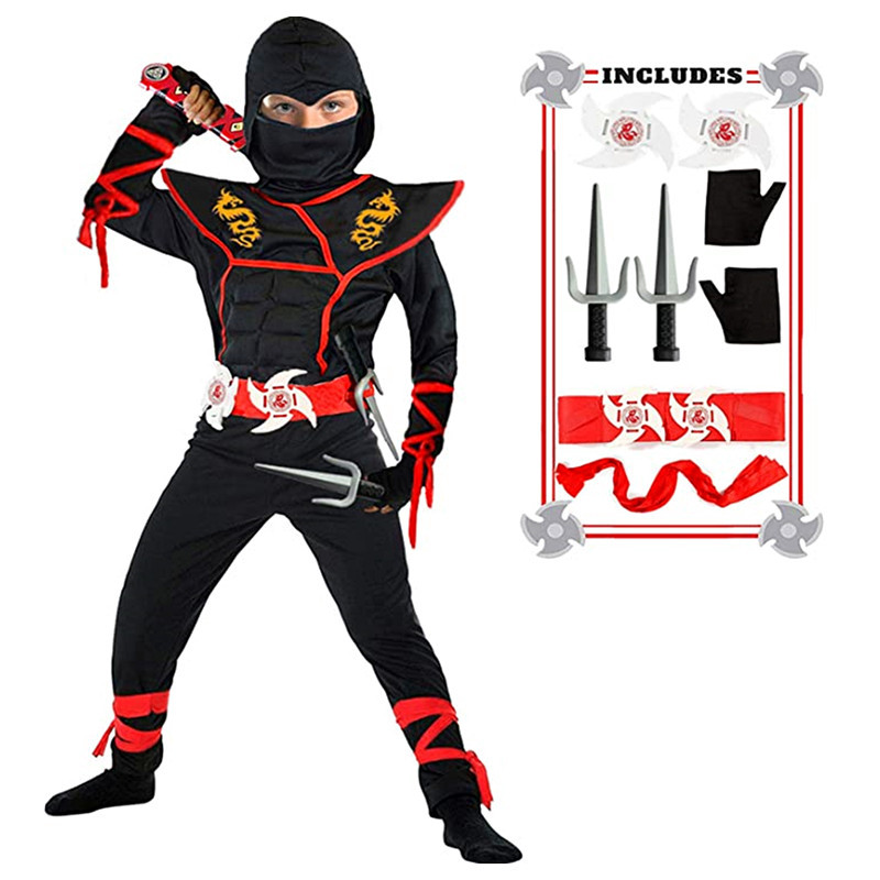 Kids Outdoor Ninja Warrior Course - Costume de Ninja pour garçon, Costume