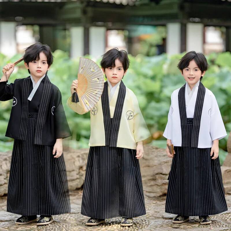 Kids Outdoor Ninja Warrior Course - Costume traditionnel japonais pour enfants, vêtements