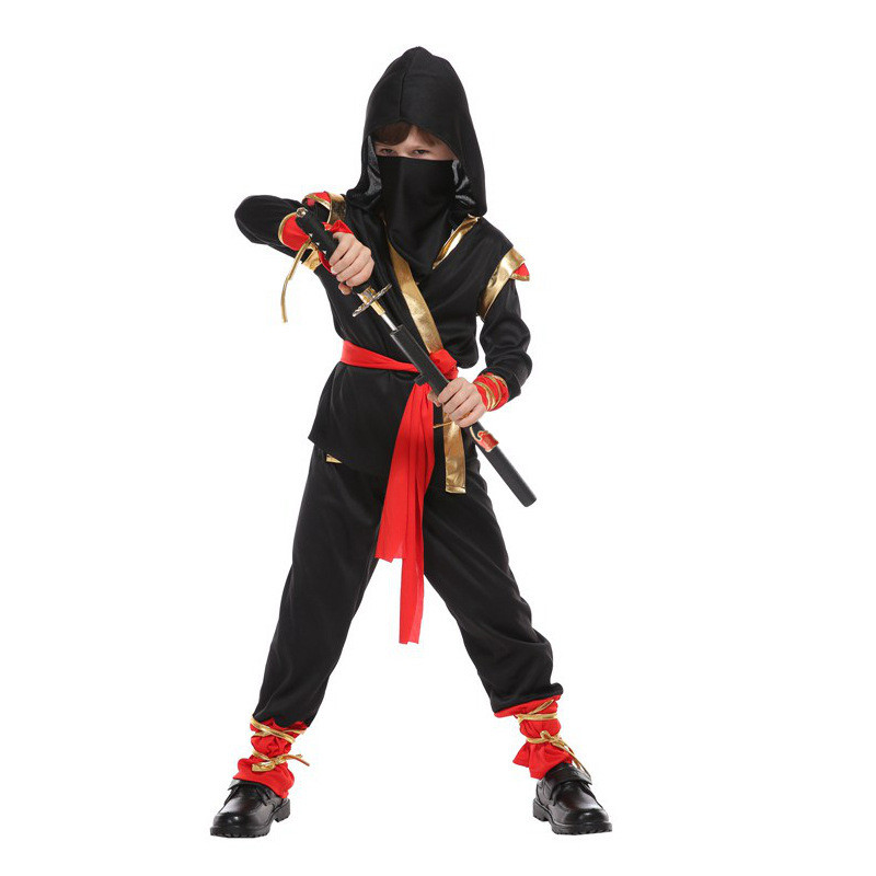 Kids Outdoor Ninja Warrior Course - Carnaval garçons enfant Ninja Costume jeu