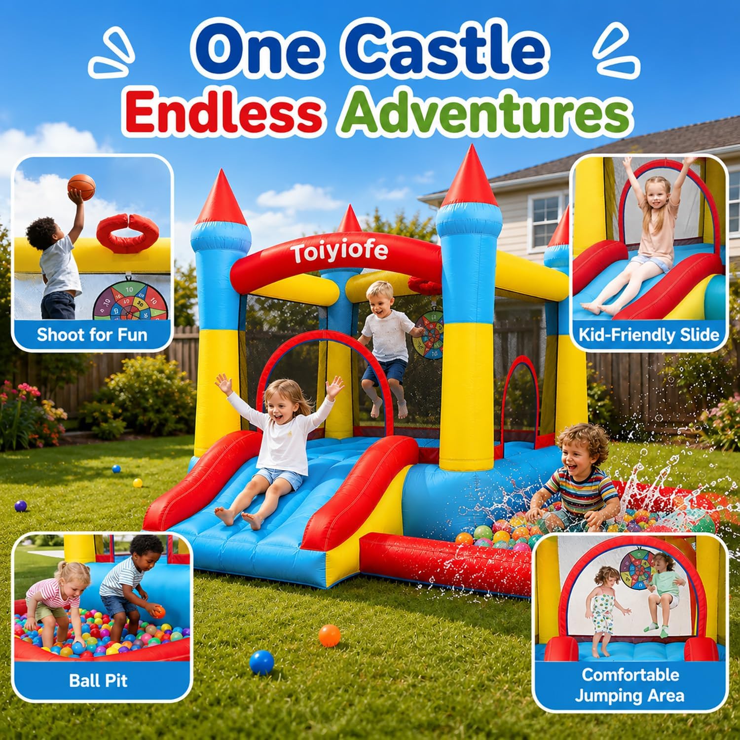Château gonflable pour enfants - Kids Outdoor Jump House avis et prix