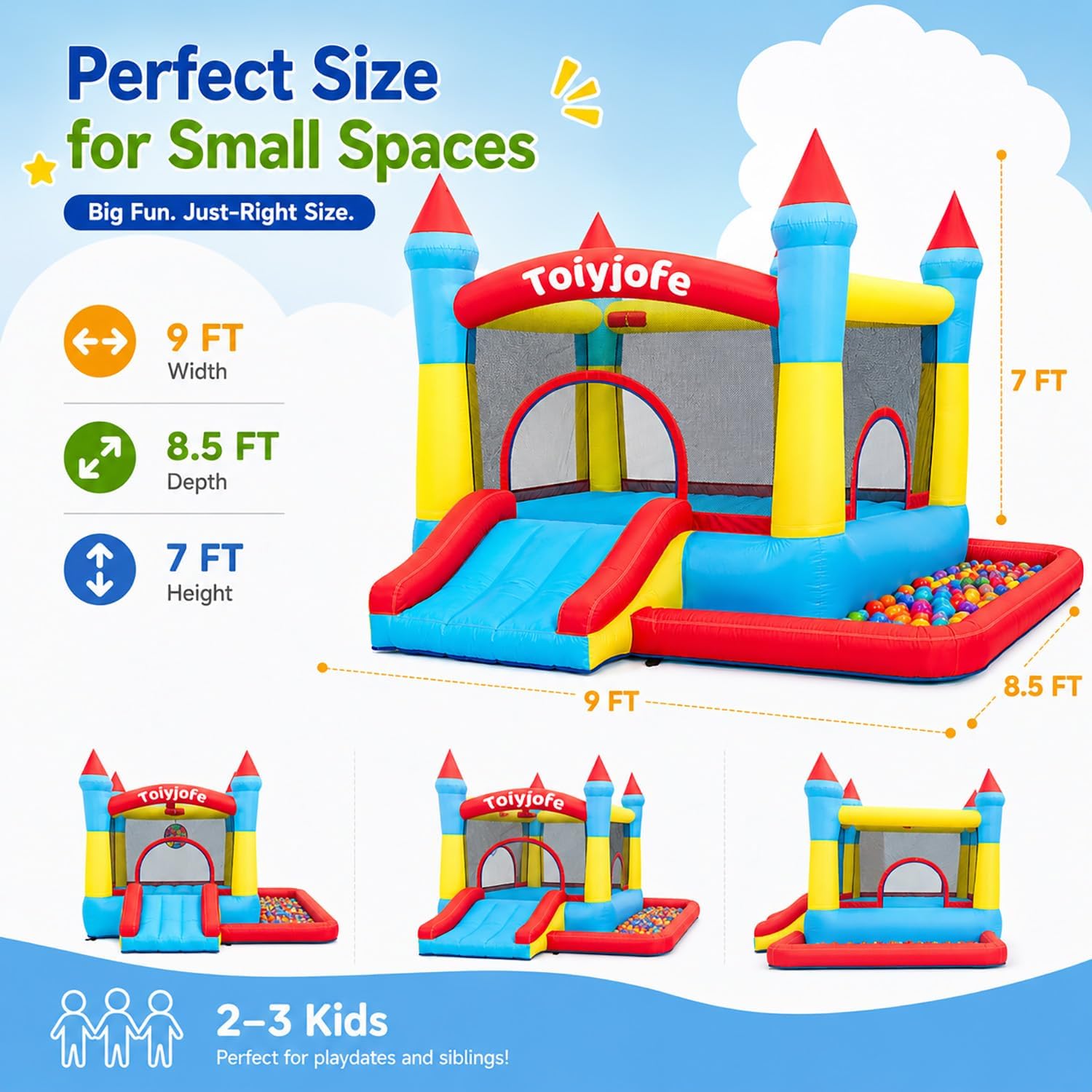 Château gonflable pour enfants - Kids Outdoor Jump House avis et prix