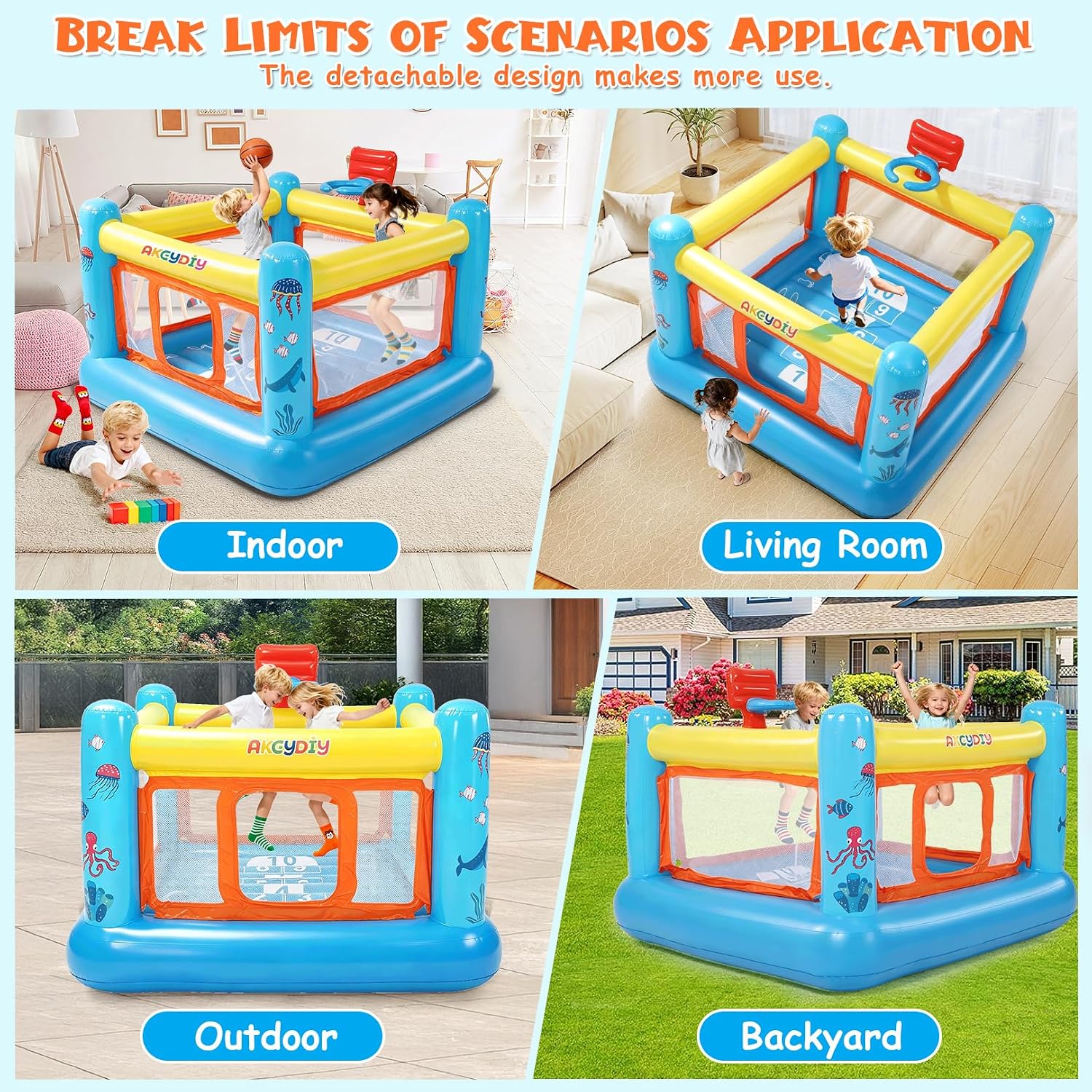 Structure gonflable, structure - Kids Outdoor Jump House avis et prix